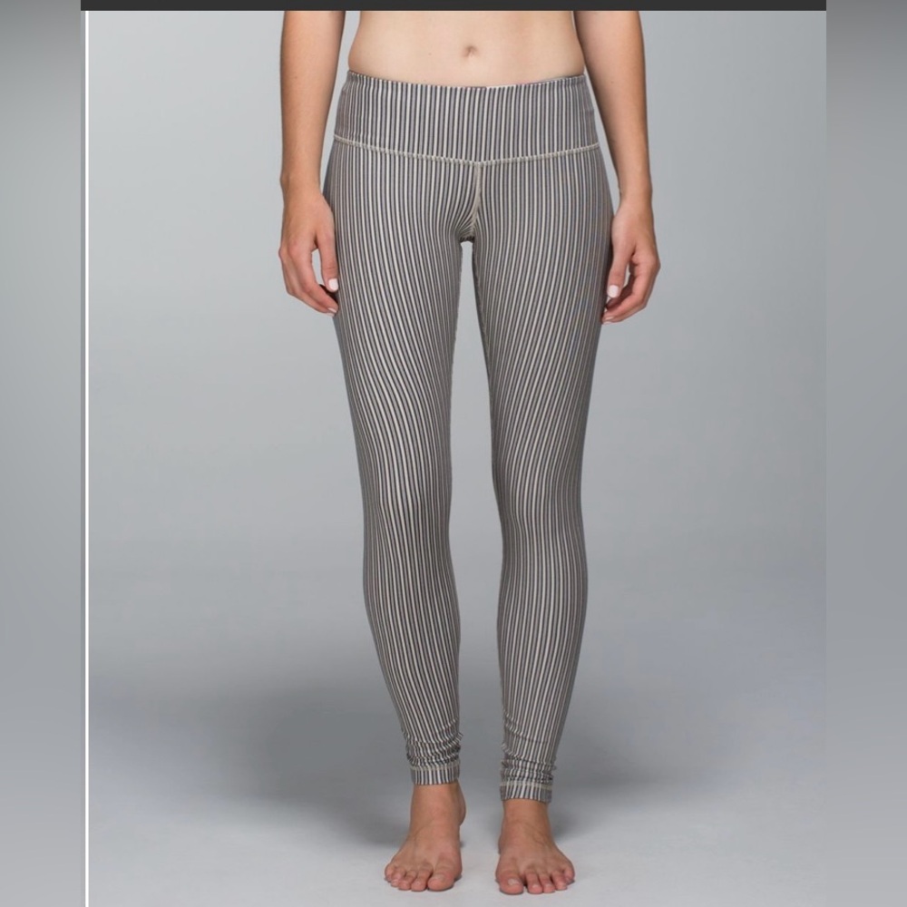 Lululemon Wunder Under PinStriped Leggings